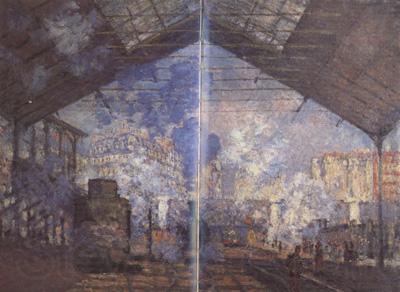Claude Monet Gare Saint-Lazare (nn02) Norge oil painting art